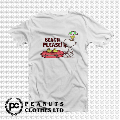 Lets Go To The Beach Snoopy T Shirt