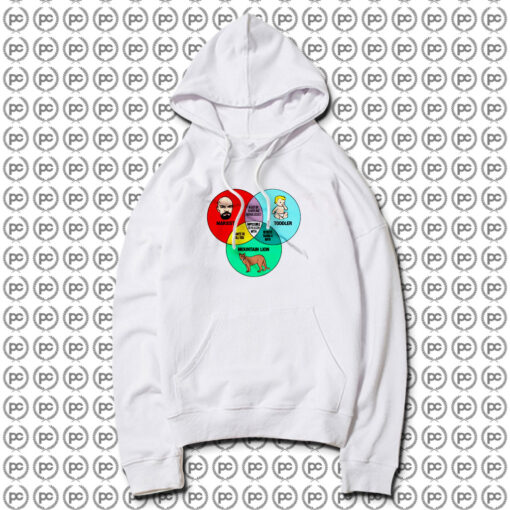 Marxist Toddler And Mountain Lion Venn Diagram Hoodie