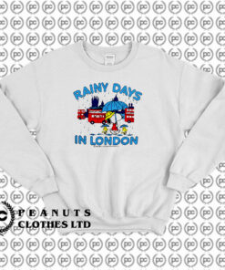 Peanuts Charlie Brown Rainy Days in London Sweatshirt