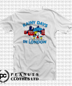 Peanuts Charlie Brown Rainy Days in London T Shirt