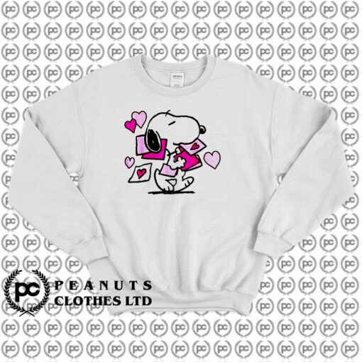 Peanuts Valentines Letter Snoopy Sweatshirt