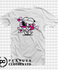 Peanuts Valentines Letter Snoopy T Shirt