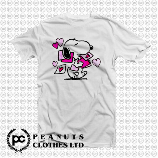 Peanuts Valentines Letter Snoopy T Shirt