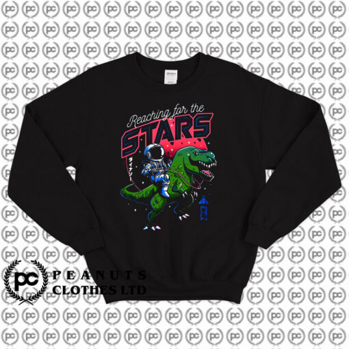 Reaching for the Stars Dinosaur Astronaut Sweatshirt