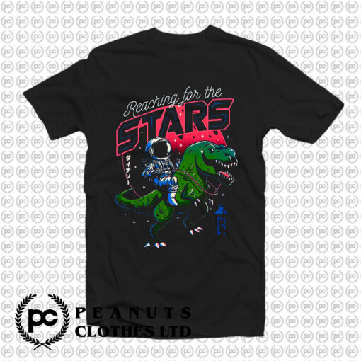 Reaching for the Stars Dinosaur Astronaut T Shirt