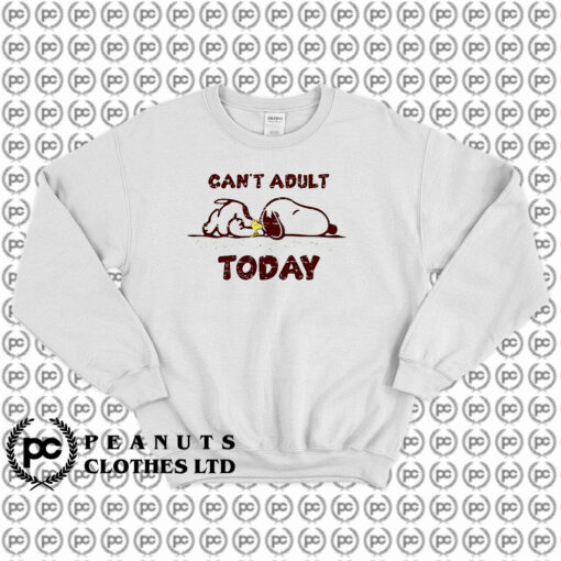 Snoopy Cant Adult Sweatshirt