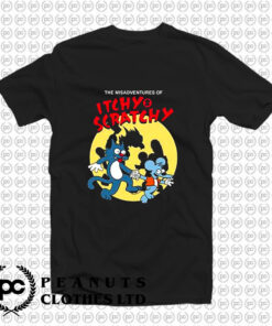 The Misadventures Itchy Scratchy T Shirt