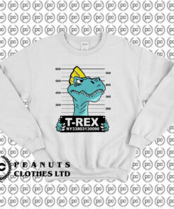 Trex Dinosaur Mugshot Sweatshirt