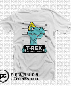 Trex Dinosaur Mugshot T Shirt