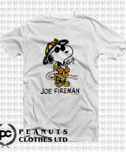 Vintage 90s Snoopy Joe Fireman T Shirt