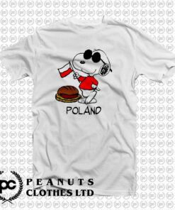 Vintage 90s Snoopy Poland Joe Cool T Shirt