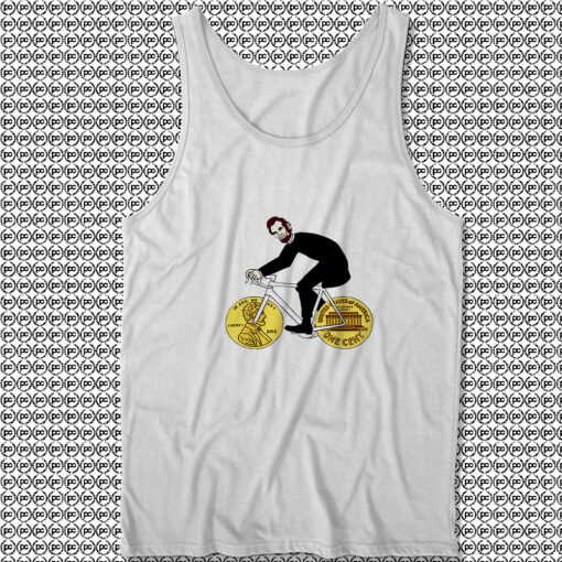 Abraham Lincoln Riding Bike Tank Top