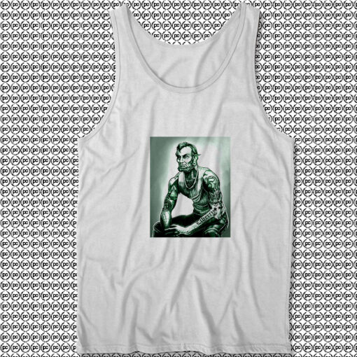 Abraham Lincoln Tattoo Muscular Art Tank Top