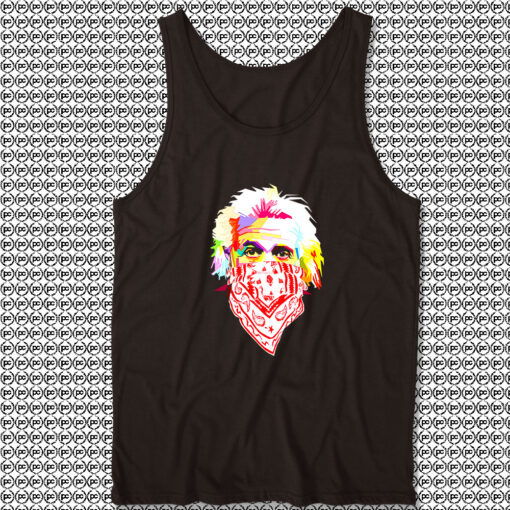 Albert Einstein Bandana 80s Tank Top