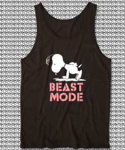 Beast Mode Gym Training Mode On Try Hard Snoopy Tank Top