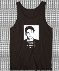 Frank Sinatra Mug Shot Retro Tank Top