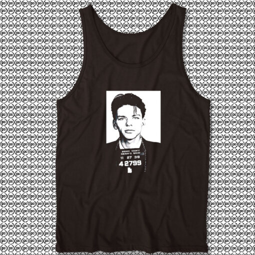 Frank Sinatra Mug Shot Retro Tank Top