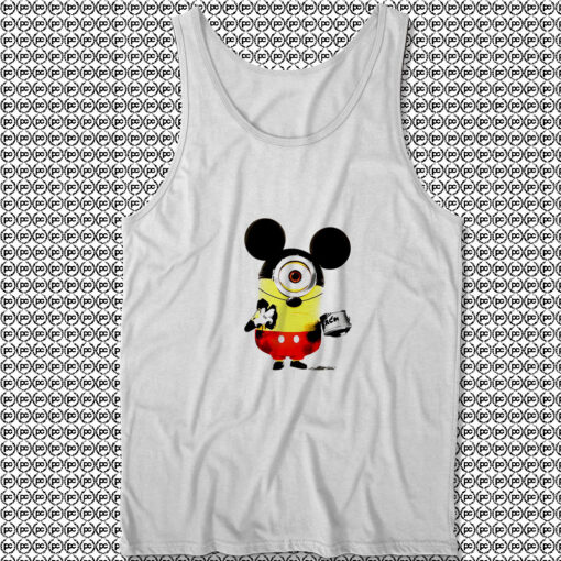 Funny Minion Cosplay Mickey Mouse Tank Top