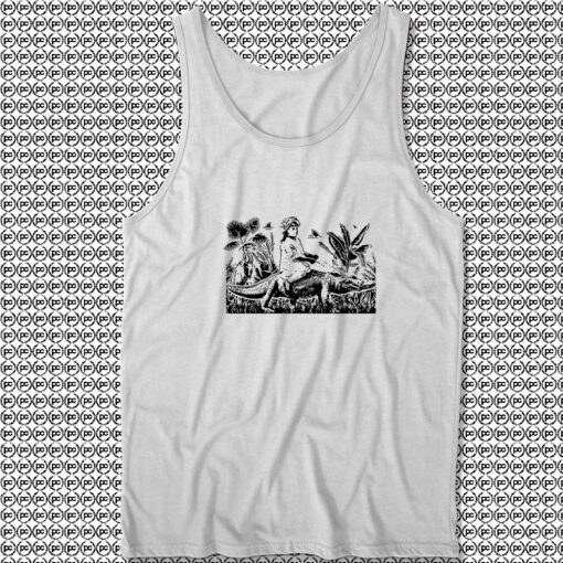 Girl Riding Alligator Tank Top