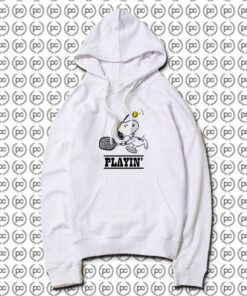 Snoopy Playing Tennis Hoodie