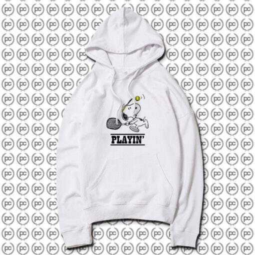 Snoopy Playing Tennis Hoodie