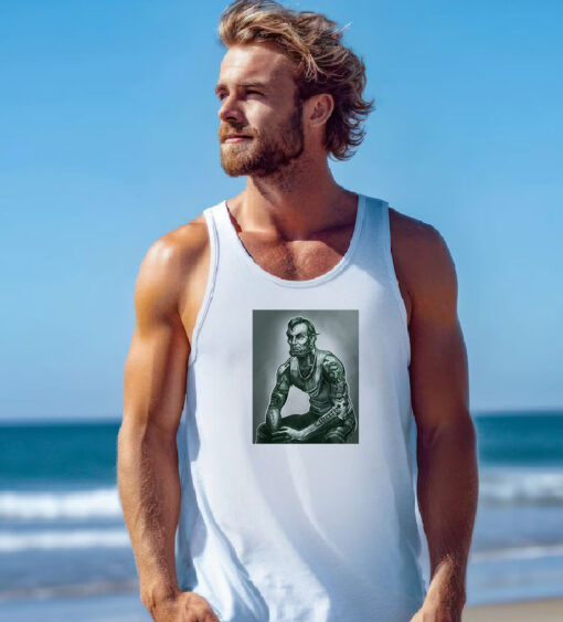 Abraham Lincoln Tattoo Muscular Art Tank Top