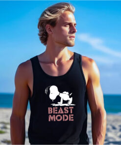 Beast Mode Gym Training Mode On Try Hard Snoopy Tank Top