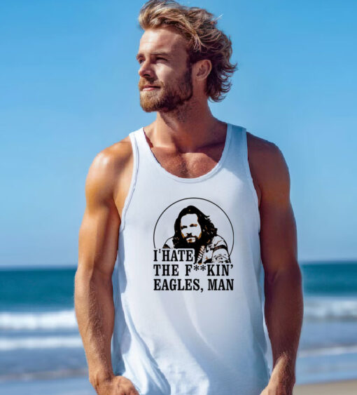 Big Lebowski Hate Eagles Man Tank Top