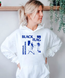 Black Flag Nervous Breakdown White Hoodie