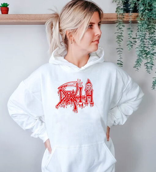 Death Classic Logo Red Hoodie