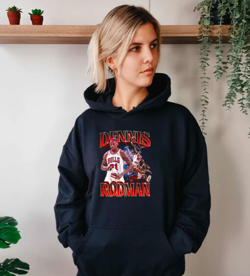 Dennis Rodman Bootleg Vintage Rare 90s Hoodie