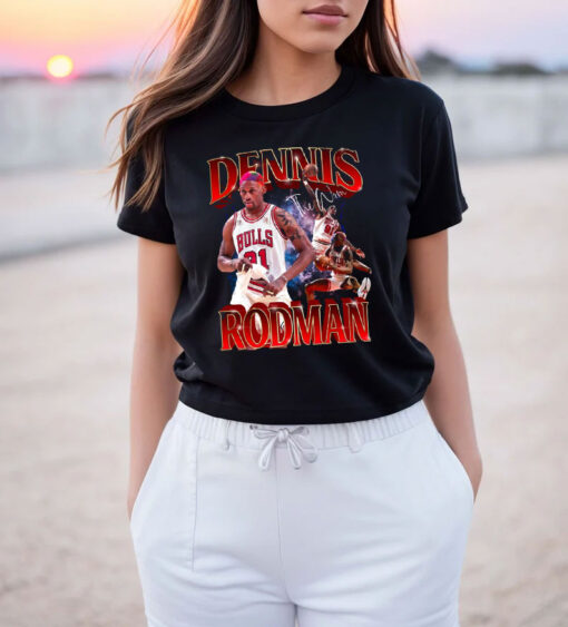 Dennis Rodman Bootleg Vintage Rare 90s T Shirt