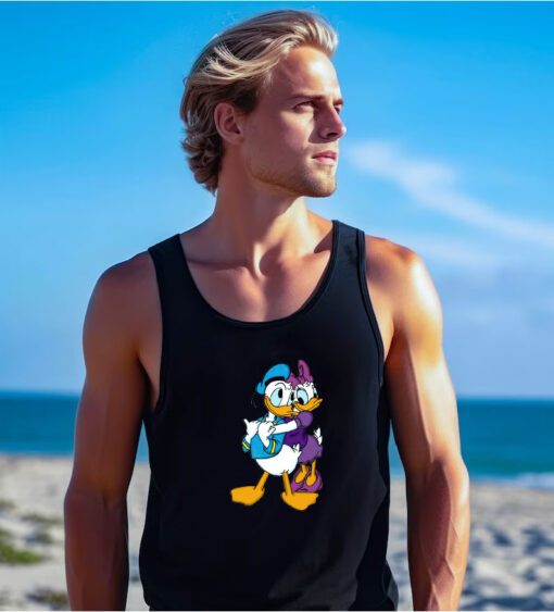 Disney Donald Daisy Duck Couple Cartoon Tank Top