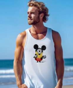 Funny Minion Cosplay Mickey Mouse Tank Top