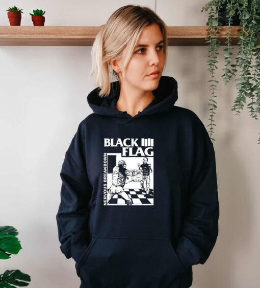 Graphic Black Flag Nervous Breakdown Hoodie