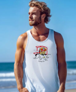 Hockey Cat And Mice Nos Kliban Crazy Tank Top