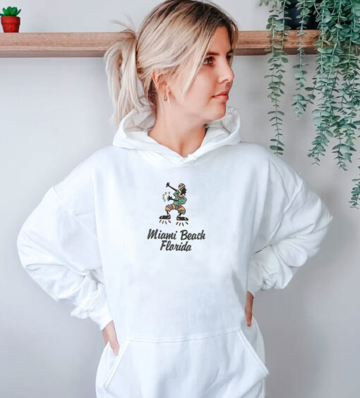 Miami Beach Cropped Hoodie