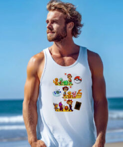 Pokemon Digimon Yugioh Starters Tank Top