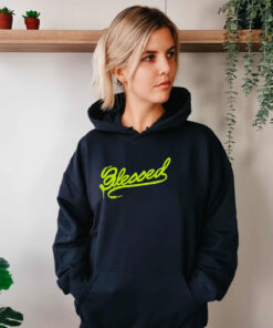 Retro Blessed Shoe Lace Logo Grinch Hoodie