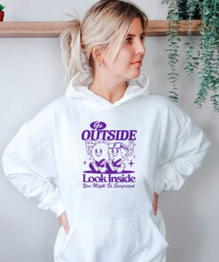 Go Outside Look Inside Aesthetic Hoodie