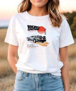 Back to the Future Delorean Kanji T Shirt