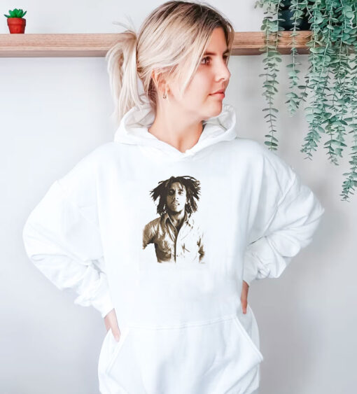 Bob Marley Sepia Hoodie