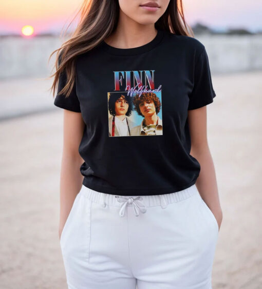 Finn Wolfhard Vintage Black Rapp T Shirt