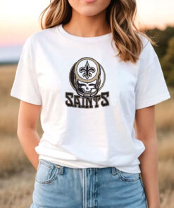 Grateful Dead Homage New Orleans Saints T Shirt