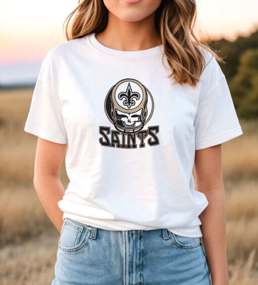 Grateful Dead Homage New Orleans Saints T Shirt