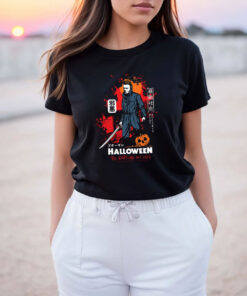 Halloween Michael Myers Samurai Kanji T Shirt