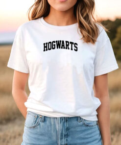 Hogwarts Fonts Logo T Shirt