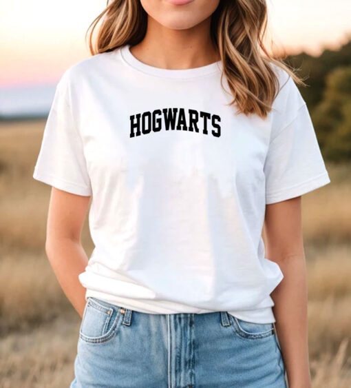 Hogwarts Fonts Logo T Shirt