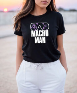 Macho Man Randy Savage Purple Glasses T Shirt