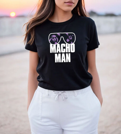 Macho Man Randy Savage Purple Glasses T Shirt